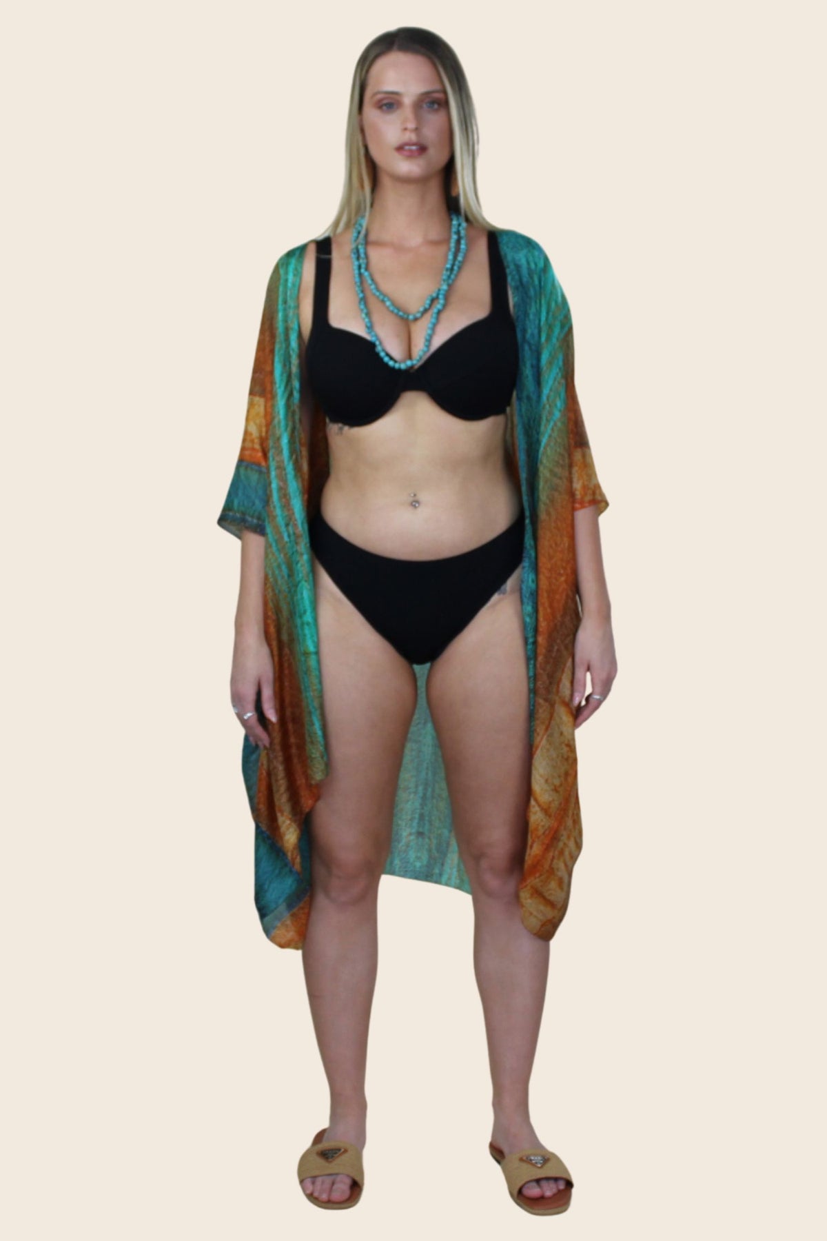 Kamari "Northward" Silk Kaftan