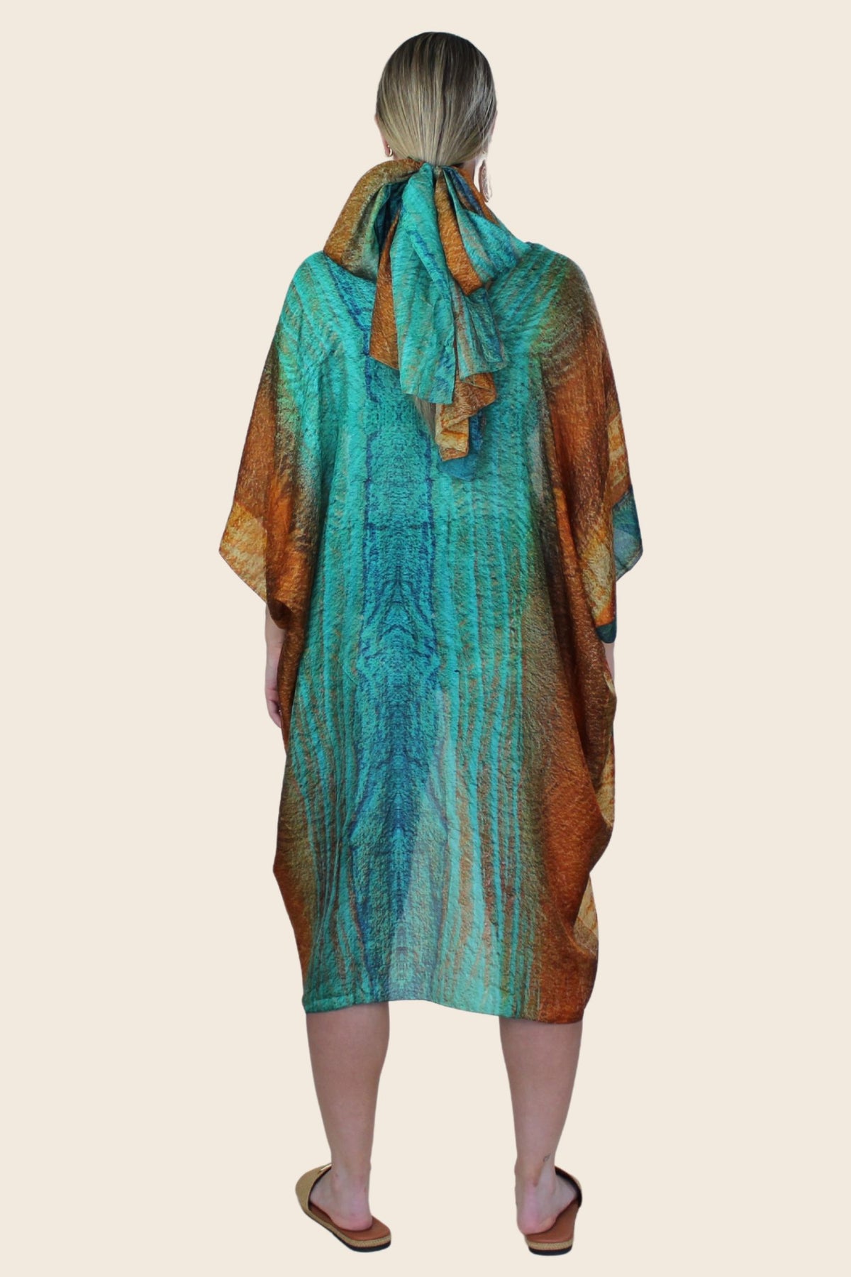 Kamari "Northward" Silk Kaftan