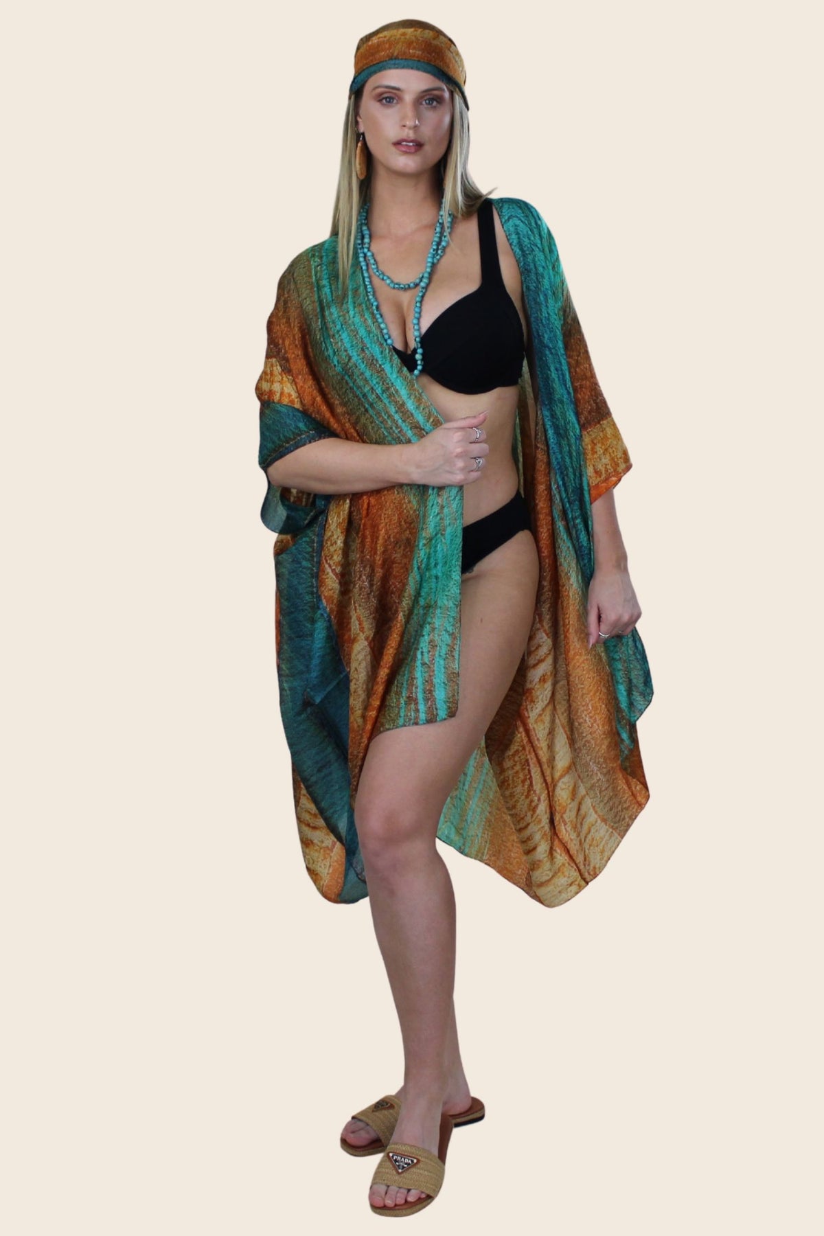 Kamari "Northward" Silk Kaftan