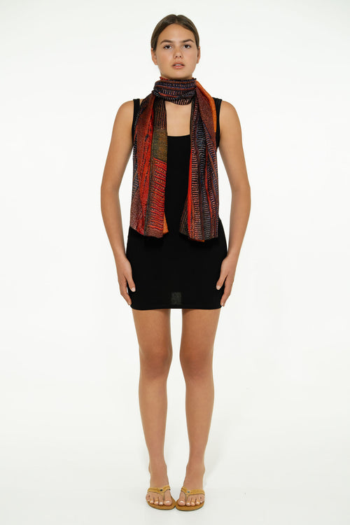 Borii Parai "Songlines Country" Silk Scarf